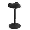 Ergonomic Sit Stand  Stool, Height Adjustable Standing Desk Stool 23.3-33.1 Inches, Swivel Balance Chair with Non-Slip Base, Saddle Seat, for Active Sitting, Office, Home, Ink Black
