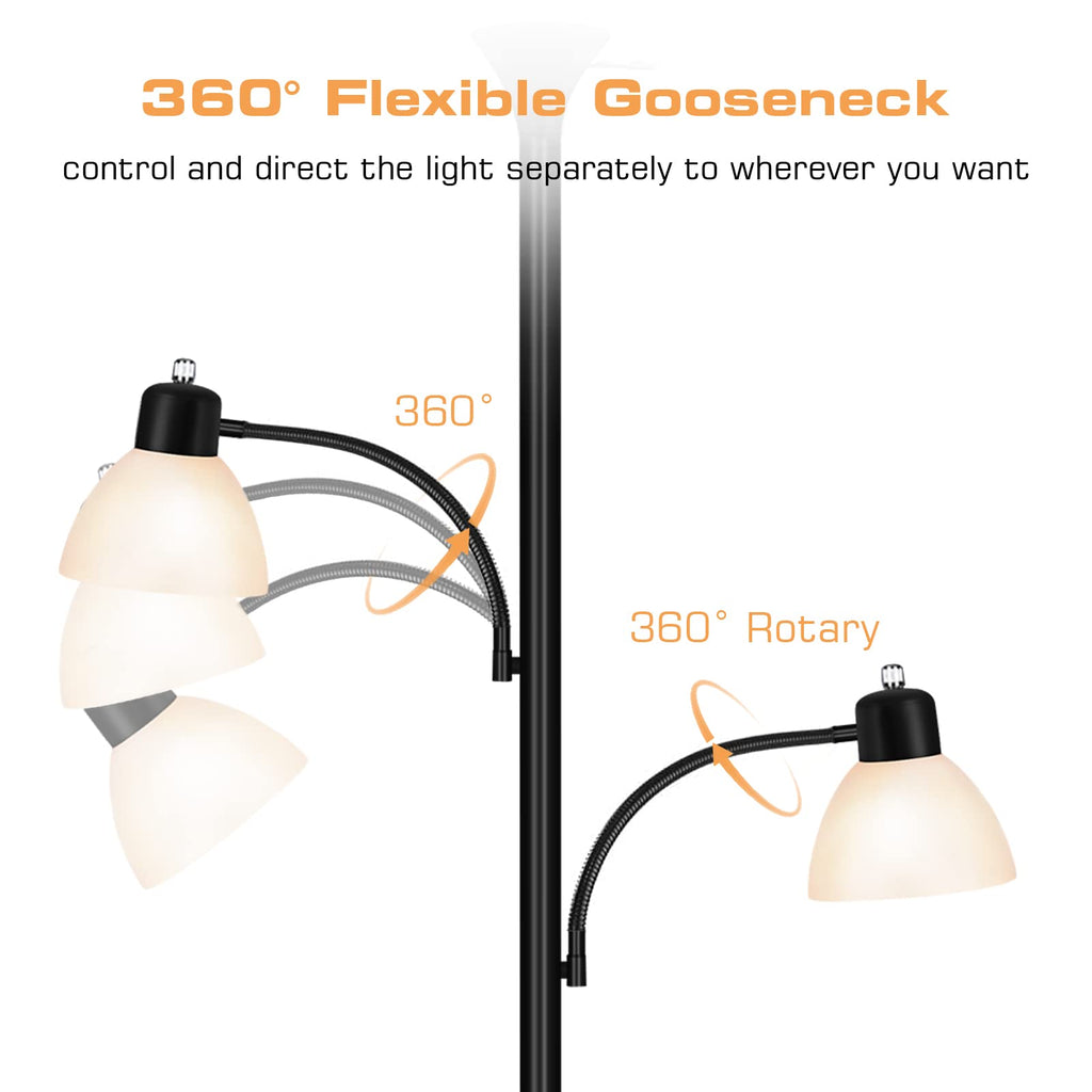 Floor Lamps for Living Room, 72" Tall Torchiere Floor Lamp