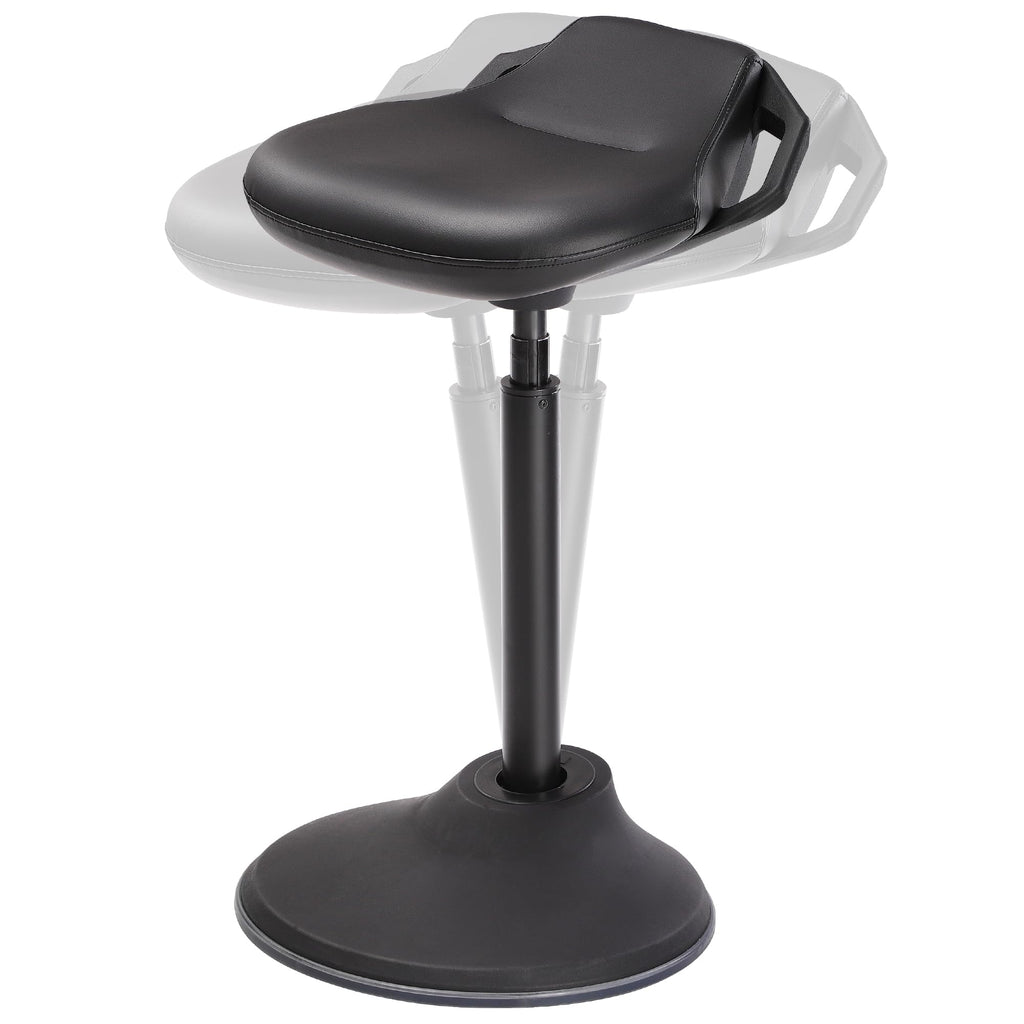Ergonomic Sit Stand Stool, Height Adjustable Standing Desk Stool 23.6-33.3 Inches, Swivel Balance Chair with Non-Slip Base, Standing Chair, for Active Sitting, Office, Home, Ink Black