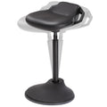 Ergonomic Sit Stand Stool, Height Adjustable Standing Desk Stool 23.6-33.3 Inches, Swivel Balance Chair with Non-Slip Base, Standing Chair, for Active Sitting, Office, Home, Ink Black