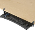Large Keyboard Tray Under Desk Pull Out with C Clamp Mount, Computer Keyboard & Mouse Tray, 34 (38 Including Clamps) x 11.8 inch Slide-Out Platform Computer Drawer for Typing, Black,