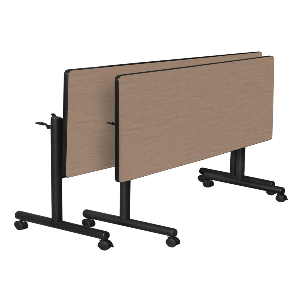 Kobe 72 x 30 in. Flip-Top Training Nesting Table- Noble Oak