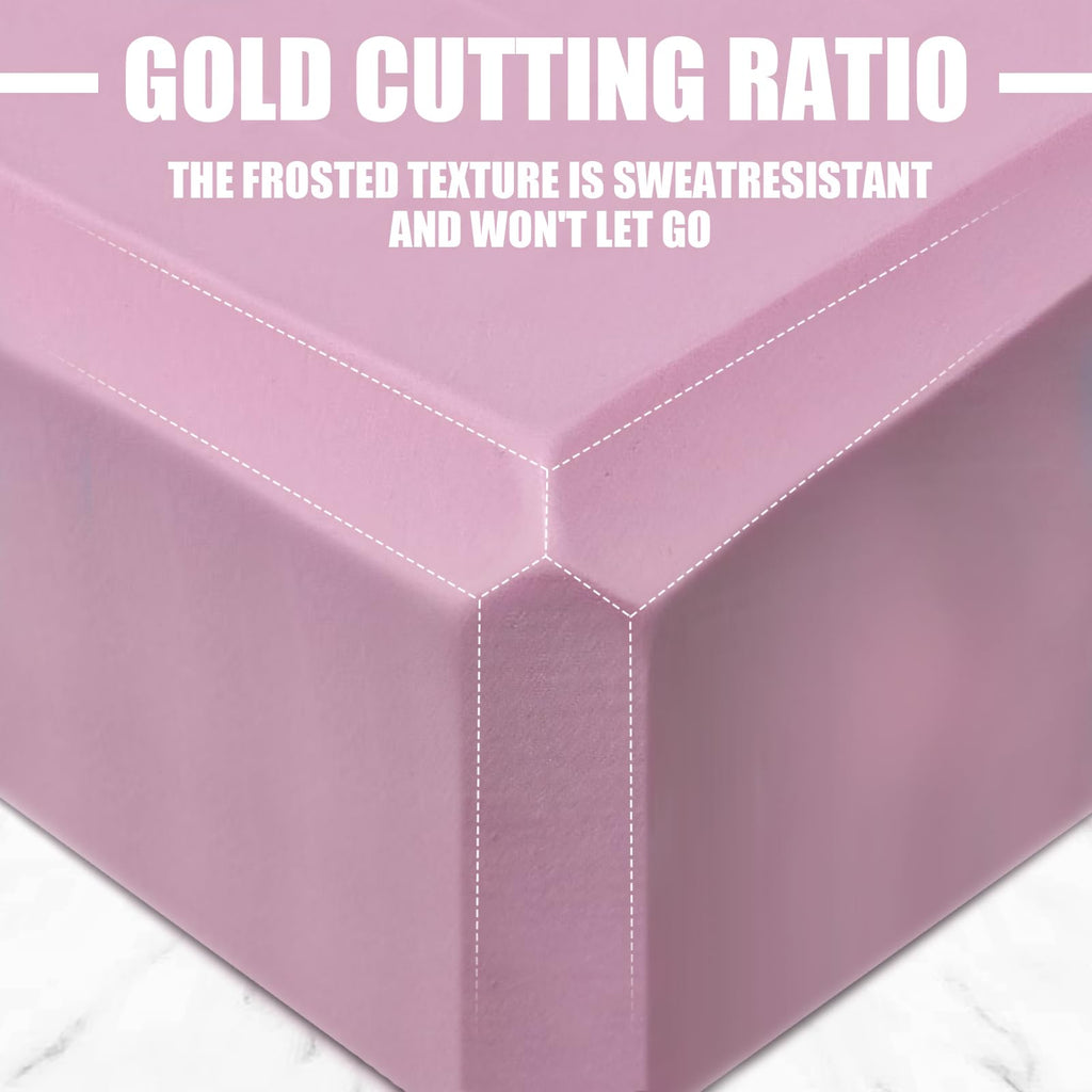 2 Pcs Yoga Blocks, 9x6x3 Inch Pink Foam Blocks for Pilates