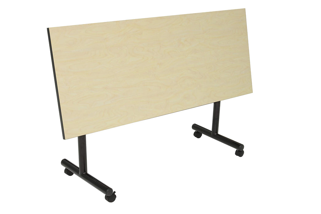Kobe 60" Flip Top Mobile Training Table- Maple