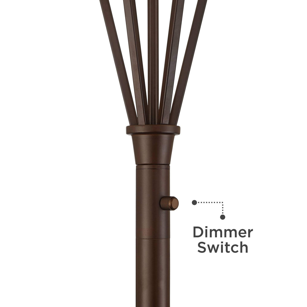 73" Tall Light Blaster 4-Light Torchiere Floor Lamp