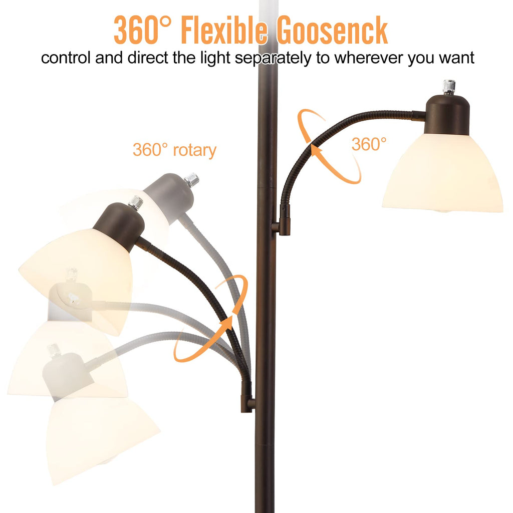 Floor Lamps for Living Room, 72" Tall Standing Lamp, Torchiere Lamp