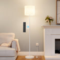 Dimmable Floor Lamps for LivingRoom with 12W LED Bulb,Foot Switch