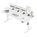 71 * 32 Inch Height Adjustable Electric Standing Desk, White