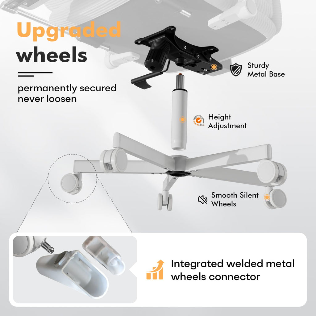 Criss Cross Legged Office Chair with Flip-up Arms, Footrest, G800 Plus