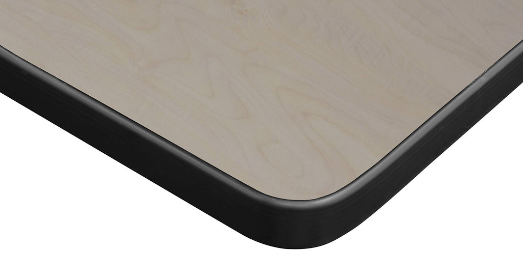 Kobe 60" Flip Top Mobile Training Table with Modesty- Maple