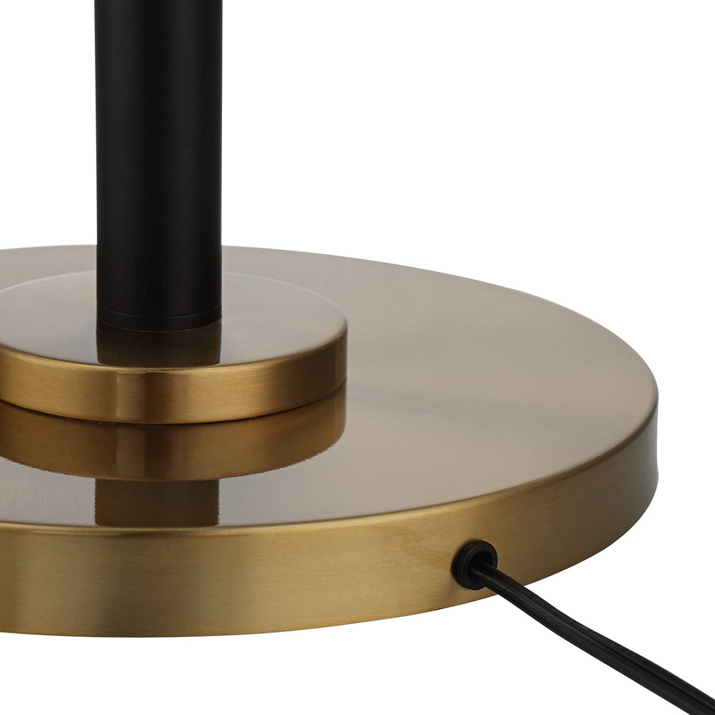 Light Blaster 72" Tall Black 4-Light Torchiere Floor Lamp