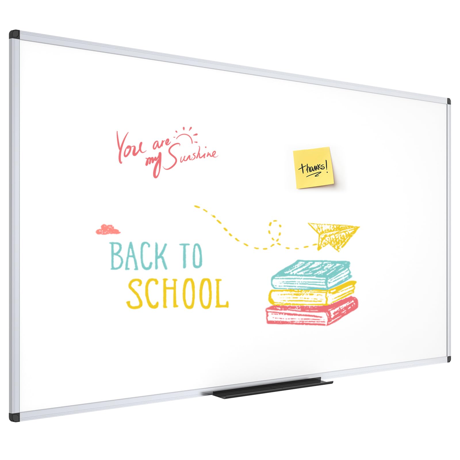 Dry Erase Board/Whiteboard, 96 x 48 Inches, Wall Mounted Board for School Office and Home 8' x 4'