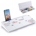 Desktop Whiteboard Dry-Erase-Board - Computer Keyboard Stand White Board Surface Pad with Drawer, Desk Organizers with Accessories for Office, Home, School Supplies
