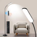 LED Floor Lamp, Super Bright Reading Lamps Floor Standing lamp with Remote & Touch Control, Stepless Dimming & 2700K-6500K Color Temperature, for Living Room Bedroom Office, Black