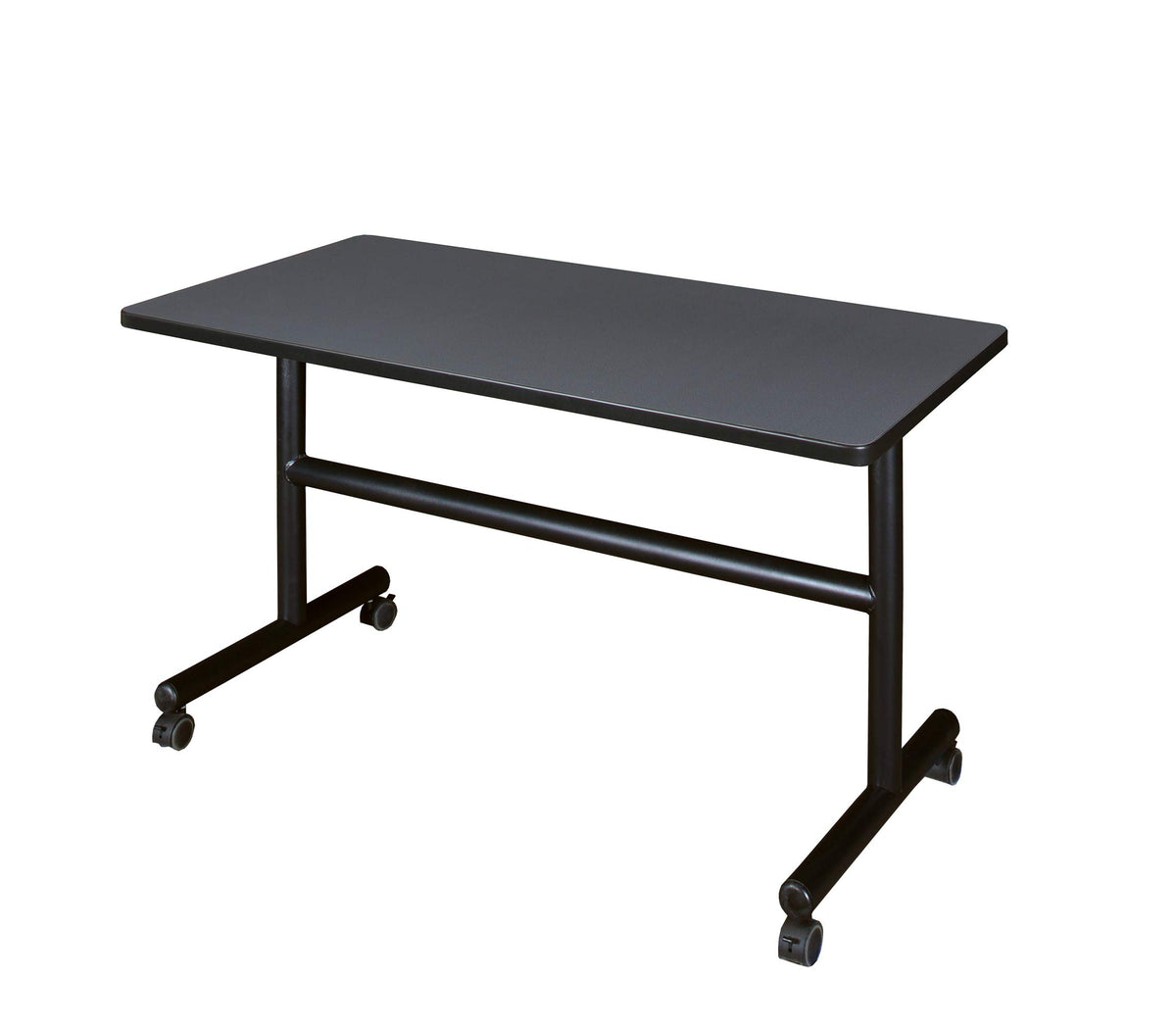 Kobe 48" Flip Top Mobile Training Table- Grey
