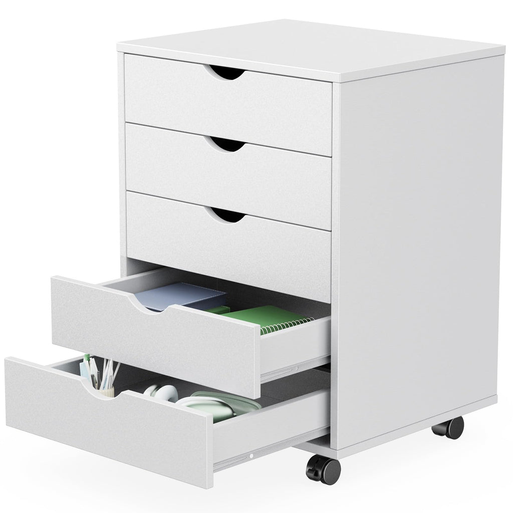 5 Drawer Wooden Dresser, Storage Cabinets, Room Organization