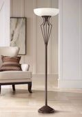 73" Tall Light Blaster 4-Light Torchiere Floor Lamp
