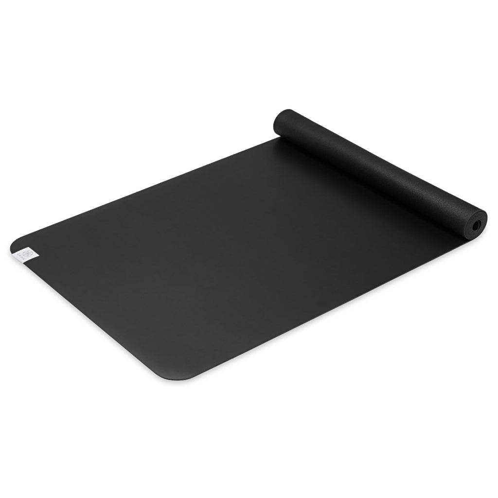 Dry Grip Yoga Mat (3 mm, Black), Lightweight, Non Slip Exercise Mat