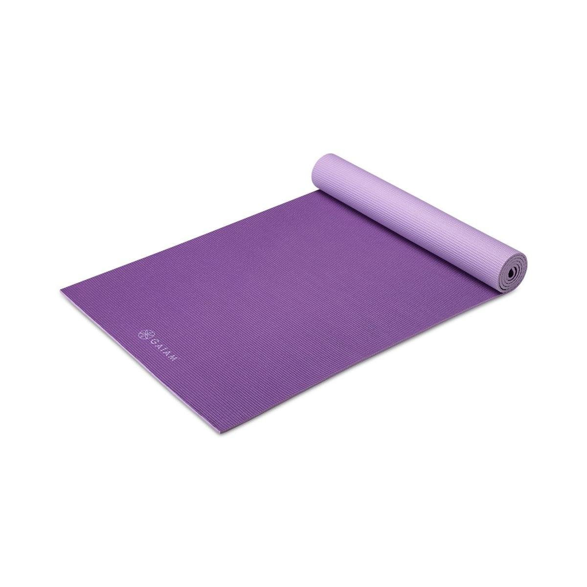 Yoga Mat, Solid Color Non-Slip, 6mm (Purple Jam)