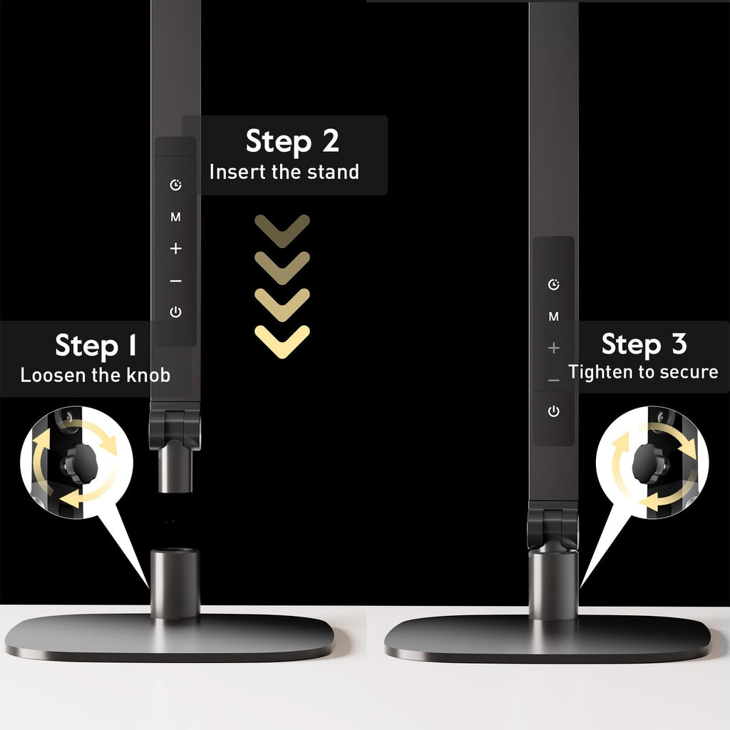 LED Desk Lamp for Home Office, Soft Edge-lit Design - Modern Style