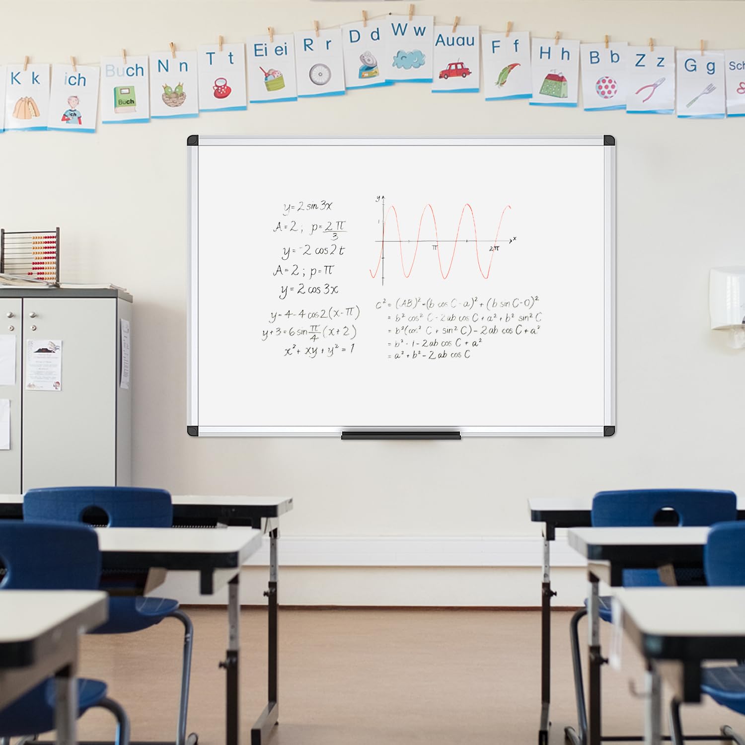 Dry Erase Board/Whiteboard, 36 X 24 Inches, Wall Mounted Board for School Office and Home
