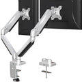 Dual Monitor Desk Mount, Die-Cast Aluminum Fully Adjustable Double Monitor Arm, Computer Monitor Stand Fits 2 Screen 17 to 32 inch - Each Arm Holds 4.4-19.8LBS