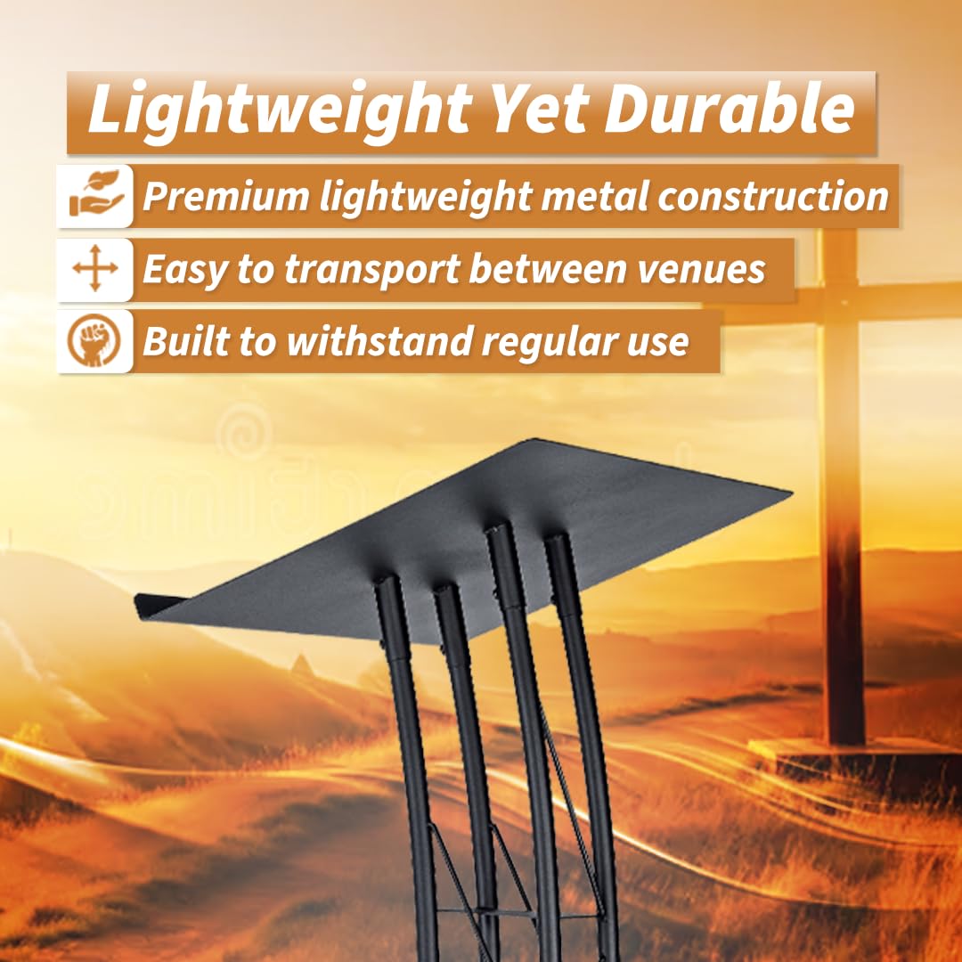Podium, Modern Metal Podium for Churches, Meetings, Halls