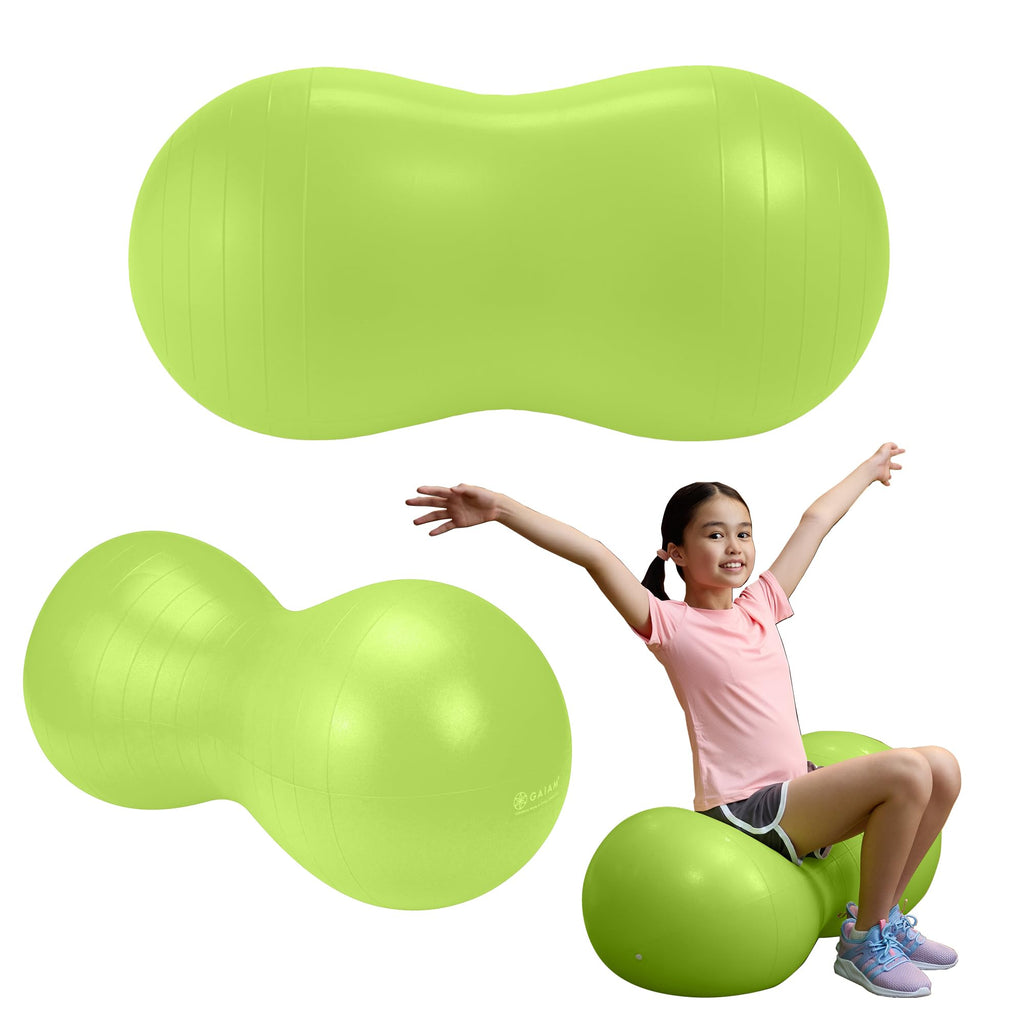 Kids Peanut Ball Chair, Flexible Seating for Classroom (Lime)