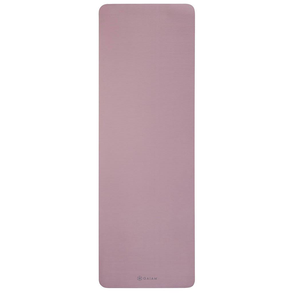 Extra-Thick Yoga Fitness Mat and Exercise Mat with Non-Slip Texture and Easy Carry Strap - Ideal for Floor Workouts and Everyday Yoga - Supportive and Portable, Purple, 10mm