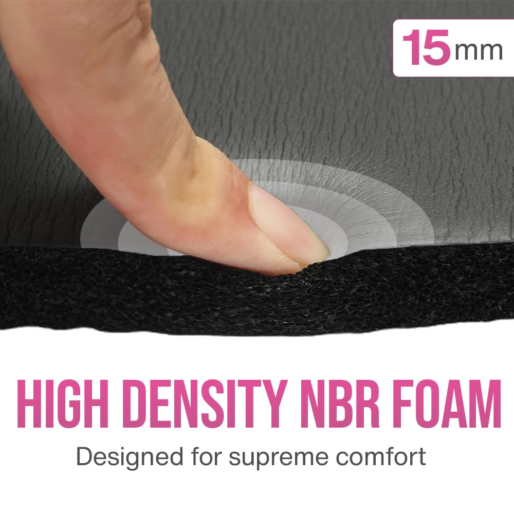Yoga Knee Pad Cushion - 0.6 Inch (15mm) Thick Exercise Knee Pad