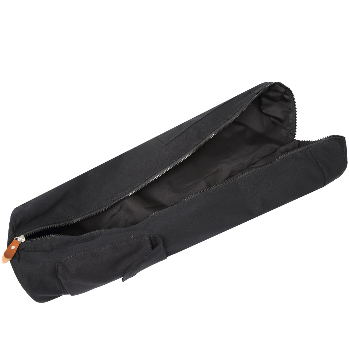 Yoga Mat Bag for Women & Men, Full-Zip Canvas Pilates Bag with Pockets