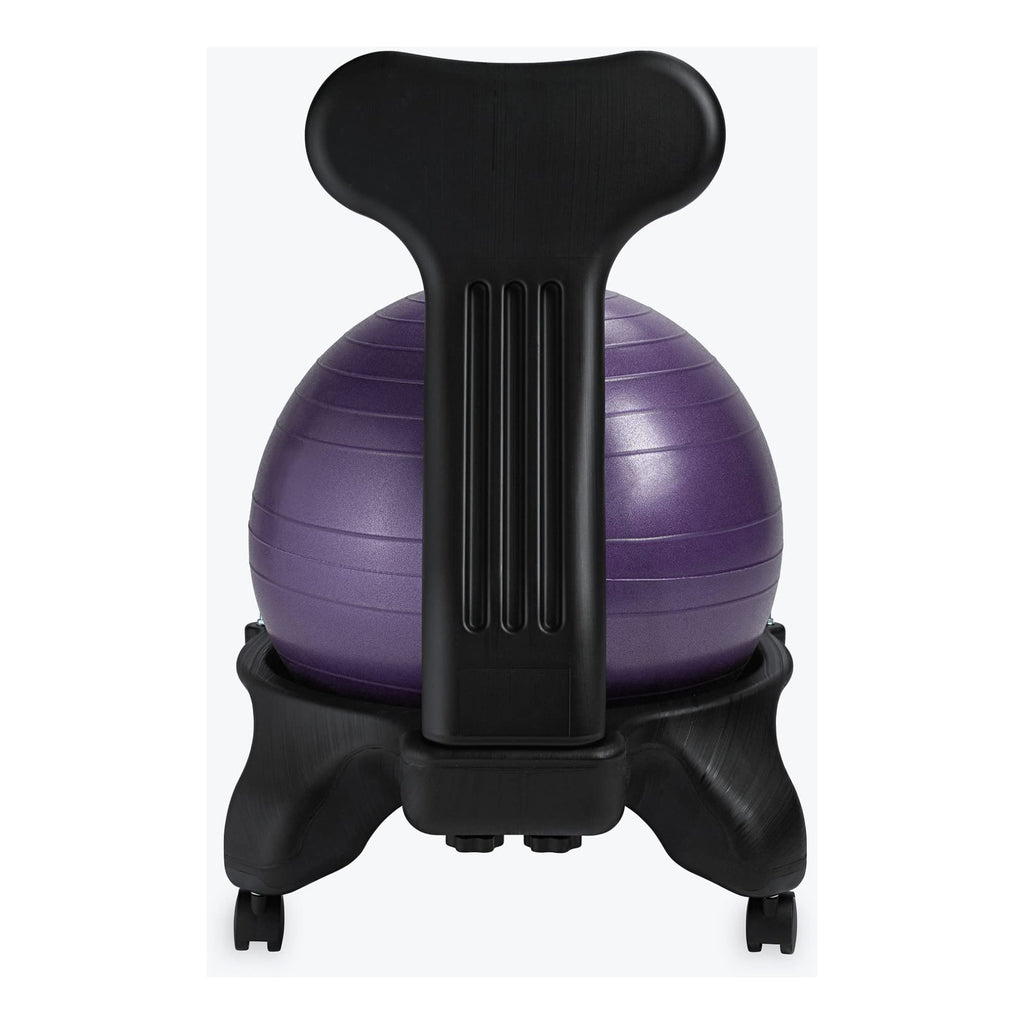 Classic Balance Ball Chair – Ergonomic Stability Chair for Desk & Office | Yoga Ball Seat with Base, Air Pump, & Exercise Guide | Improves Posture & Core Strength (300 lb Capacity)