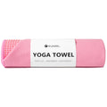 Yoga Towel,Hot Yoga Mat Towel with Grip Dots Sweat Absorbent Non-Slip for Hot Yoga, Pilates and Workout 24" x72", Pink