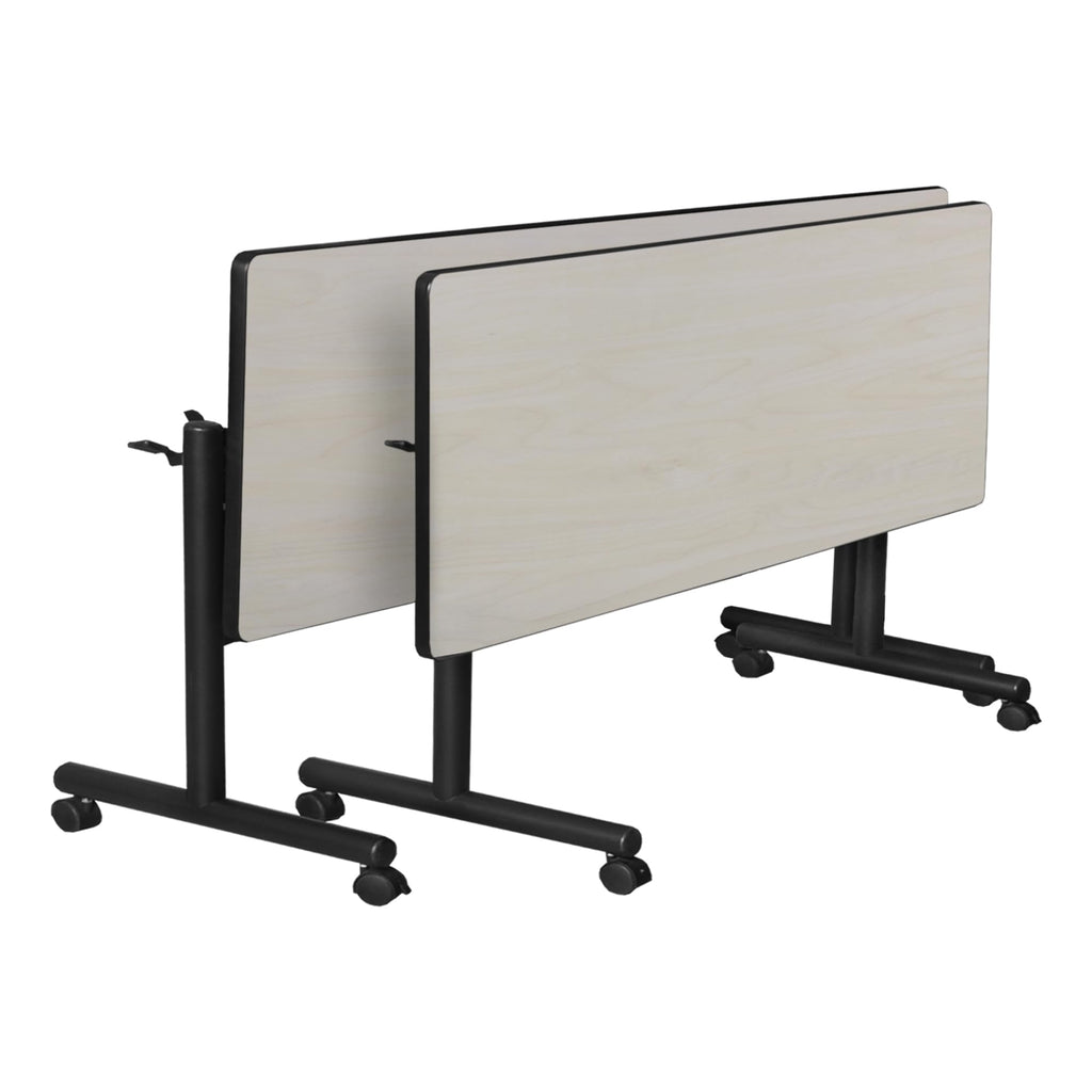 Kobe 48 x 24 in. Flip-Top Training Nesting Table- Maple