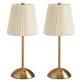 2-Pack Rechargeable Cordless Table Lamp, 3-Color Dimmable LED Touch Light