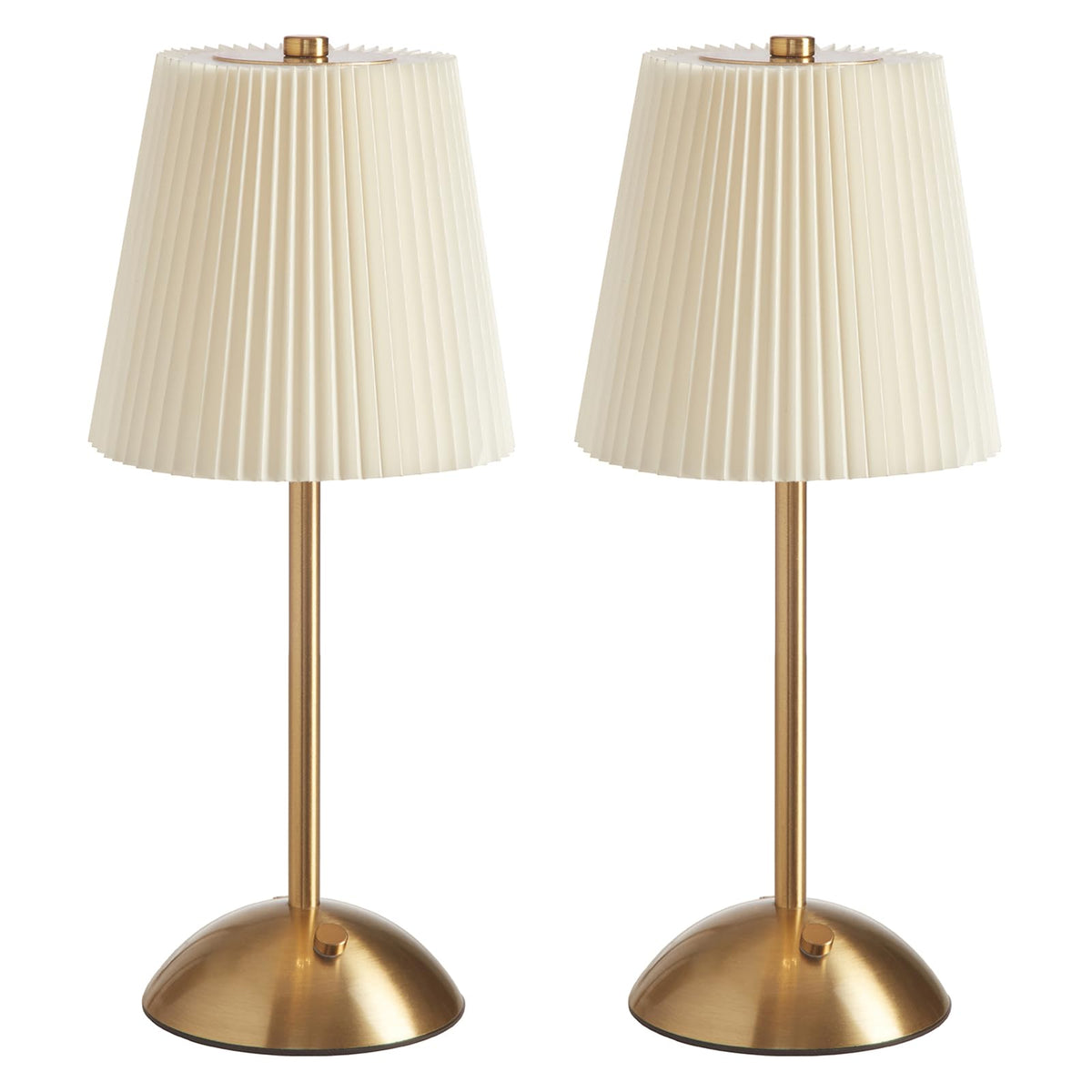 2-Pack Rechargeable Cordless Table Lamp, 3-Color Dimmable LED Touch Light