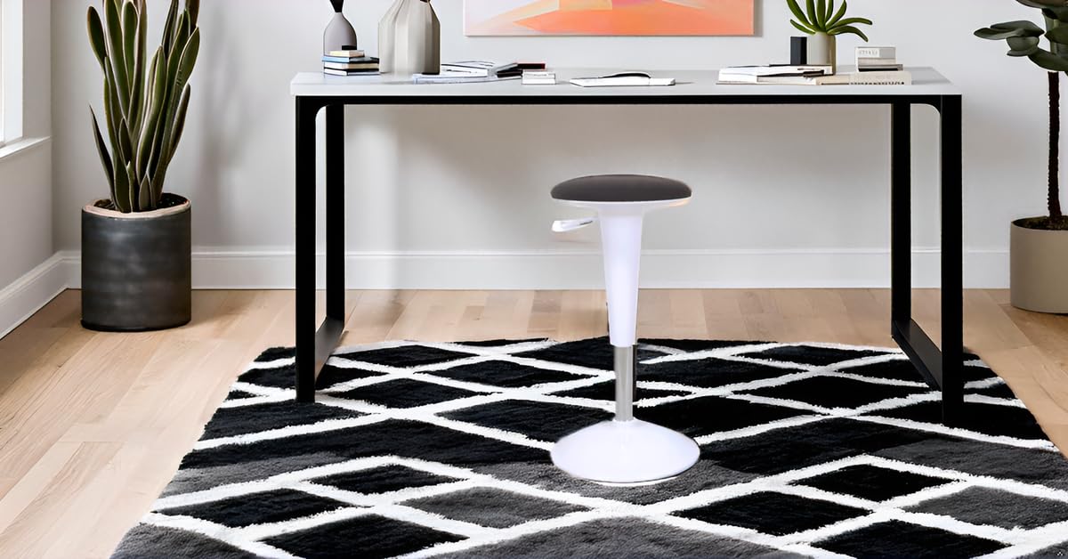 Ergonomic Standing Desk Stool - Height Adjustable Wobble Active Seating Chair for Sit Stand Desks, 22.5-29.5 Inches, Grey