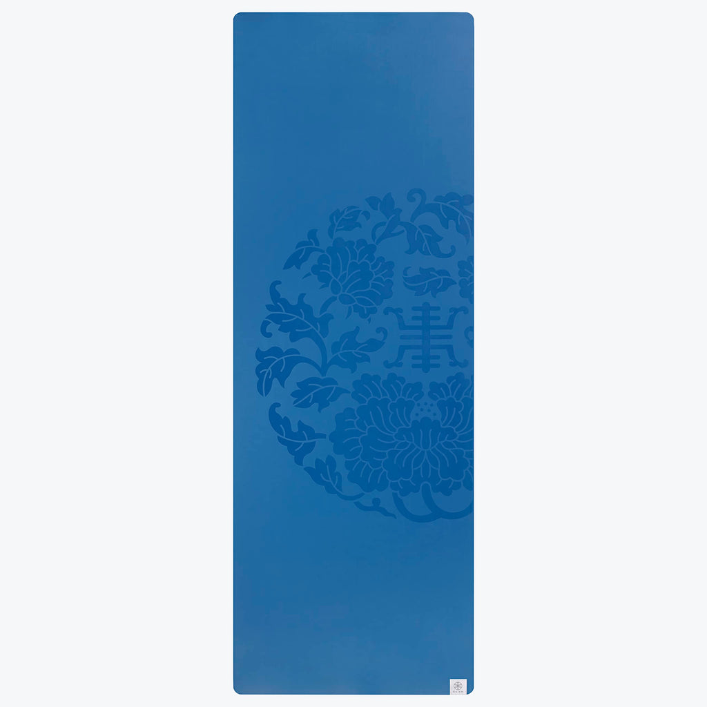 Dry-Grip Yoga Mat, Non-Slip, Hot Yoga (Blue)