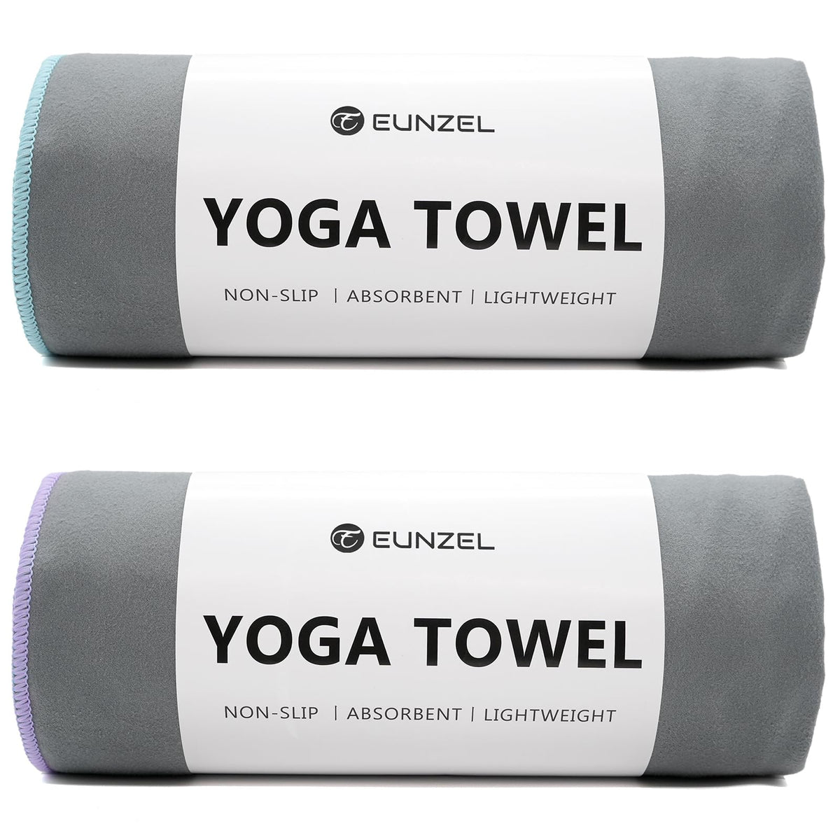 2 Pack Hot Yoga Mat Towel, Ultra-Absorbent Microfiber 72" x 26.5"