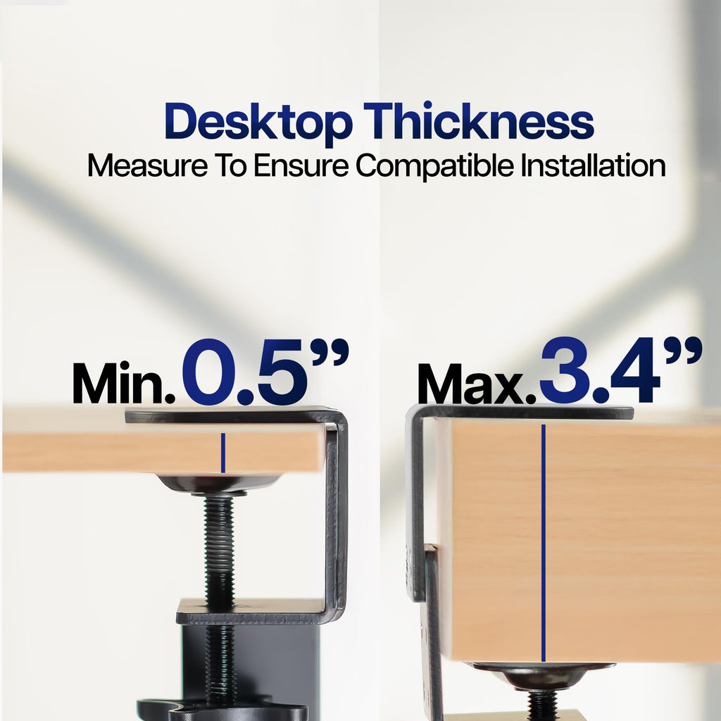 Large Height and Width Adjustable Under Desk Keyboard Tray, C-clamp Mount System, 22.5” to 30” (28.5” to 36” Including Clamps) x 11 inch Slide-Out Platform for Typing, Black