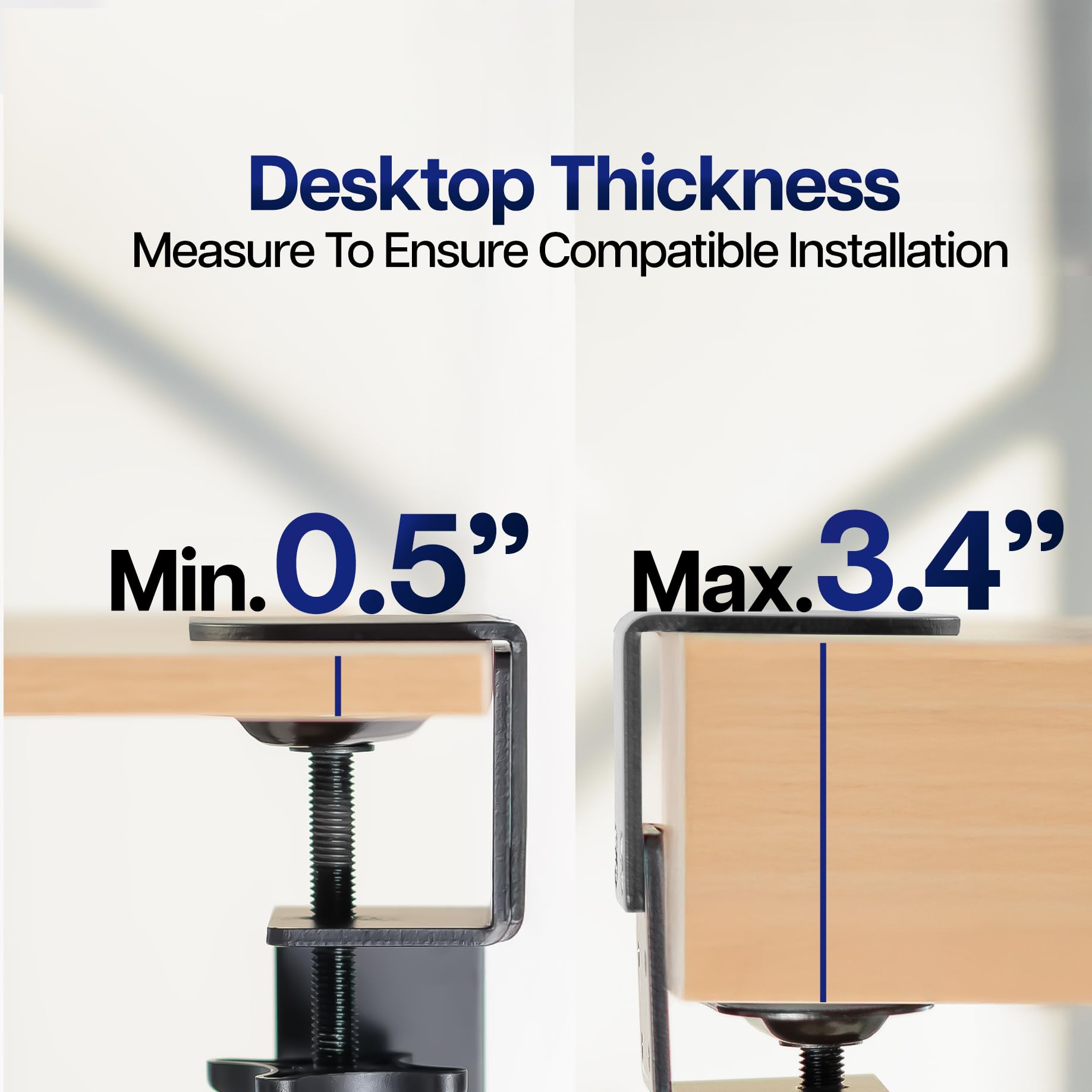 Large Height and Width Adjustable Under Desk Keyboard Tray, C-clamp Mount System, 22.5” to 30” (28.5” to 36” Including Clamps) x 11 inch Slide-Out Platform for Typing, Black