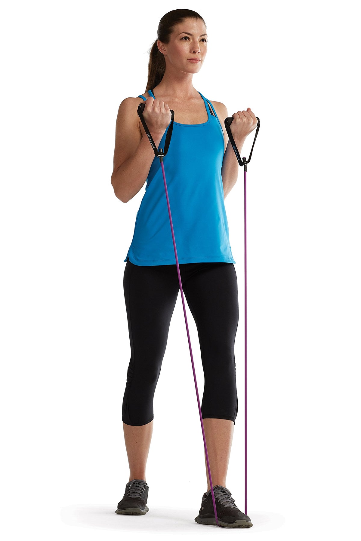 Resistance Cord with Door Attachment, Light, Purple