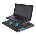 (Pack of 8) 17 Inch Dual Fan Lap Chill Mat - Soft Neoprene Laptop Cooling Pad for Heat Protection,Fits Most 17" Laptops and Smaller - USB-A Connected Dual Fans for Heat Dispersion