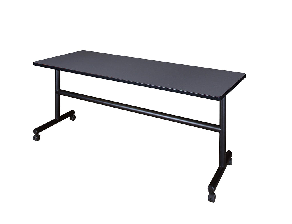 Kobe 72" Flip Top Mobile Training Table- Grey
