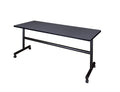Kobe 72" Flip Top Mobile Training Table- Grey