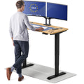 Standing Desk 48x24 — Made in Europe, Ergonomic Sit Stand Home Office Desk, Electric Height Adjustable, Dual Motor, USB & USB-C Charging, Wobble-Free, Touchscreen, 3 Memory Presets