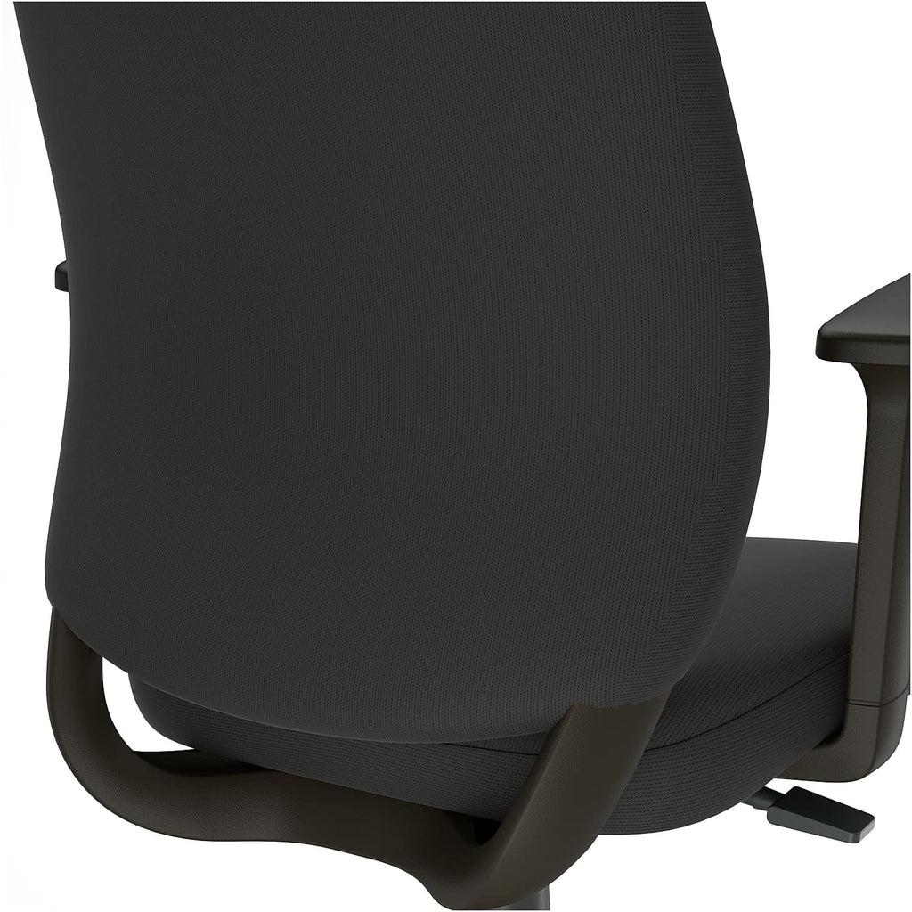 Drafting Stool, Fabric, Footrest, Black