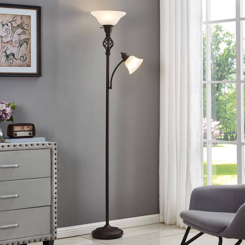Torchiere Floor Lamp for Living Room, LED Standing Reading Light