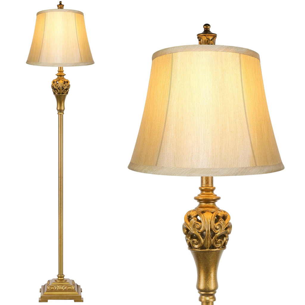 Vintage Floor Lamp for Living Room, Traditional Tall Standing Lamp