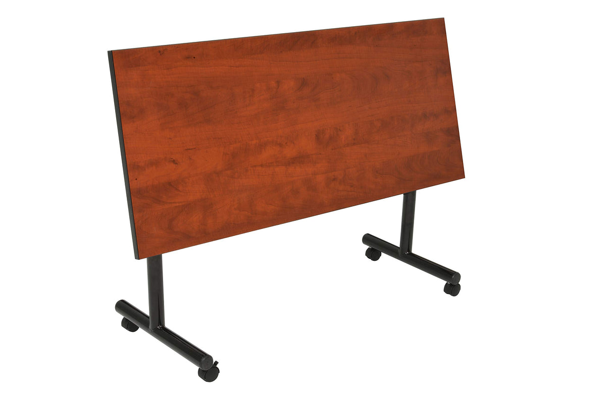 Kobe 48 x 24 in. Flip-Top Training Nesting Table with Modesty Panel- Cherry